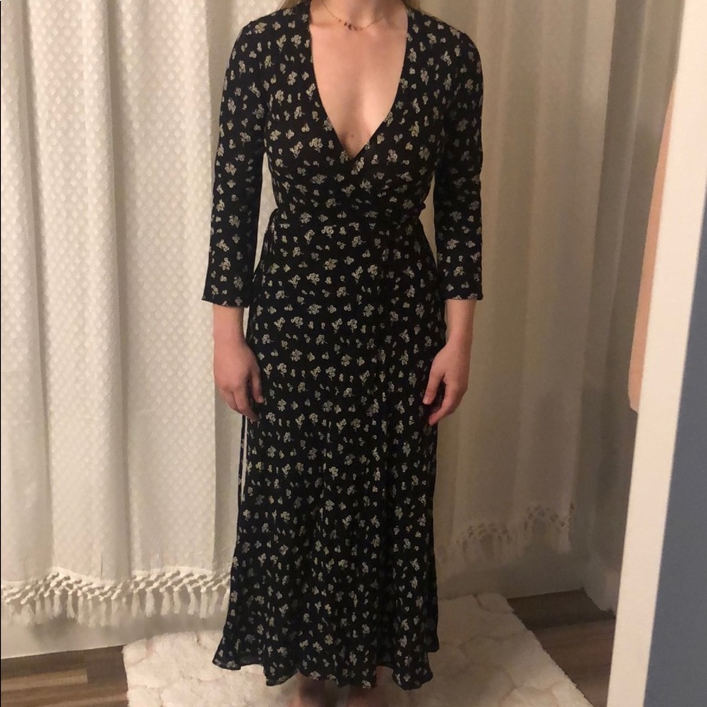 Reformation wrap dress